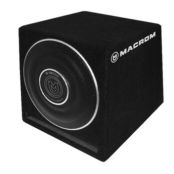 Macrom  Msw200a  Ενεργό Subwoofer box 8'' με Ενσωματωμένο Ενισχυτή  200w rms Άμεση Παράδοση