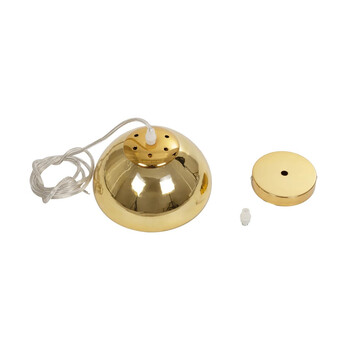 GLOBOSTAR® CRISTIN 999-0037 Μοντέρνο Κρεμαστό Φωτιστικό Οροφής με Ντουί 1 x G4 AC 220-240V IP20 - Χρυσό - Μ18 x Π18 x Υ13cm