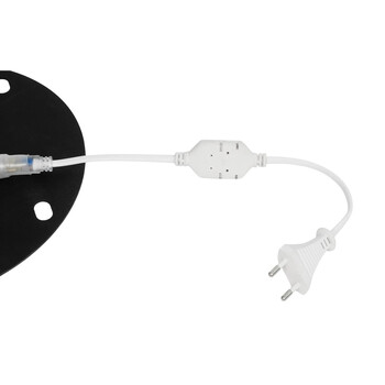 GLOBOSTAR® XMAS-TREE-SMALL Χριστουγεννιάτικο Διακοσμητικό Φωτιστικό LED 19,5W 780lm 360° AC 220-240V Αδιάβροχο IP65 Θερμό Λευκό 2700K - Μαύρο & Διάφανο - M102 x Π25 x Υ142cm - 2 Χρόνια Εγγύηση