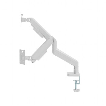 GEMBIRD DESK MOUNTED ADJUSTABLE DOUBLE MONITOR ARM 17'-32' WHITE
