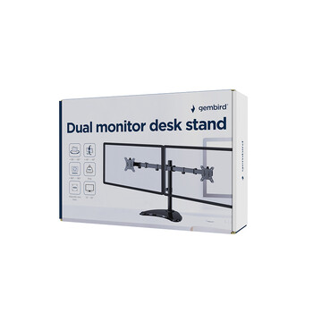 GEMBIRD DUAL MONITOR DESK STAND (RTS) 13'-32' MAX VESA 100x100