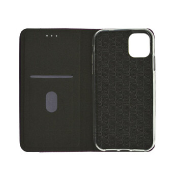 Θήκη Book Ancus Magnetic Canvas για Apple iPhone 11 Pro TPU Μωβ