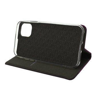 Θήκη Book Ancus Magnetic Canvas για Apple iPhone 11 Pro TPU Μωβ