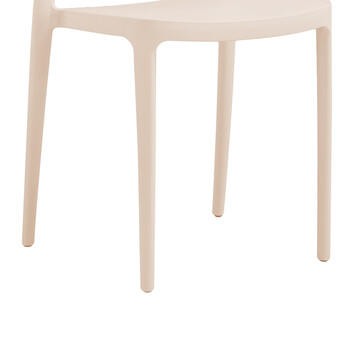 Καρέκλα Amvroan στοιβαζόμενη pakoworld με UV protection cappuccino pp 51x49x79.5εκ