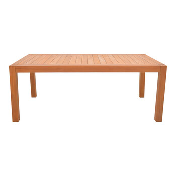 Τραπέζι Vocaly pakoworld teak ξύλο σε φυσική απόχρωση 200x100x75εκ