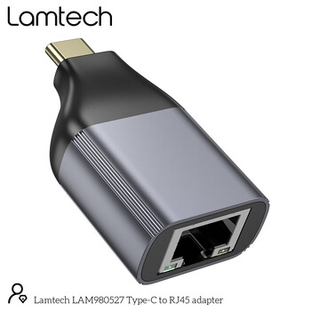 LAMTECH USB-C TO RJ45 OTG EHTERNET ADAPTER