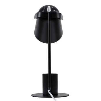 VenCore - Focus Desk Black - Επιτραπέζιο Μονόφωτο E27 Μοντέρνο Μέταλλο Μαύρο Καμπάνα - Μ12 x Π15 x Υ38cm