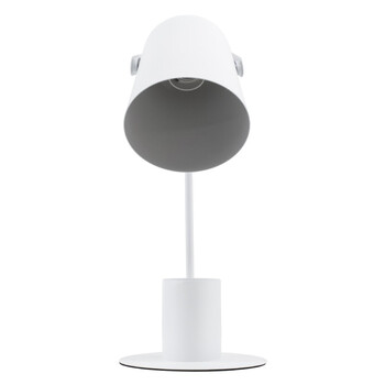 VenCore - Focus Desk White - Επιτραπέζιο Μονόφωτο E27 Μοντέρνο Μέταλλο Λευκό Καμπάνα - Μ12 x Π15 x Υ38cm