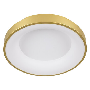 VenCore - Gold Aura - Πλαφονιέρα Μονόφωτο LED 75W Μοντέρνο Χρυσό Minimal 3 Αποχρώσεις - Μ45 x Π45 x Υ8.5cm