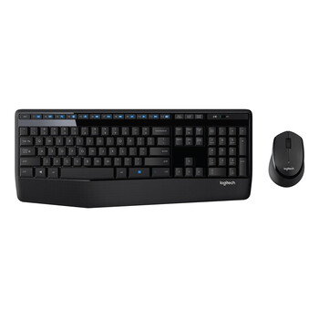 Logitech - Logitech MK345 - Ασύρματο Σετ Πληκτρολόγιο & Ποντίκι USB - Αγγλικό US - Μαύρο