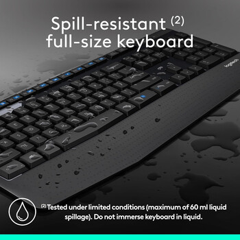 Logitech - Logitech MK345 - Ασύρματο Σετ Πληκτρολόγιο & Ποντίκι USB - Αγγλικό US - Μαύρο