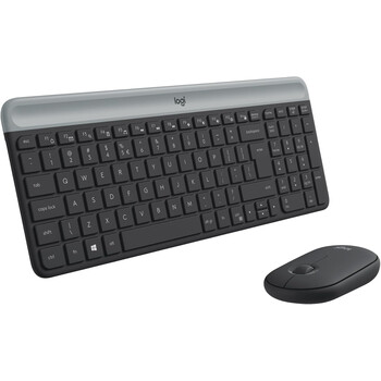 Logitech - Logitech MK470 - Ασύρματο Σετ Πληκτρολόγιο & Ποντίκι USB - Αγγλικό US - Μαύρο