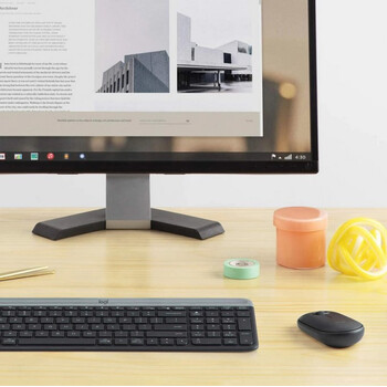 Logitech - Logitech MK470 - Ασύρματο Σετ Πληκτρολόγιο & Ποντίκι USB - Αγγλικό US - Μαύρο