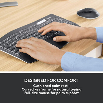 Logitech - Logitech MK850 - Ασύρματο Σετ Πληκτρολόγιο & Ποντίκι USB - Αγγλικό US - Μαύρο