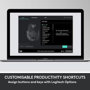 Logitech - Logitech MK850 - Ασύρματο Σετ Πληκτρολόγιο & Ποντίκι USB - Αγγλικό US - Μαύρο