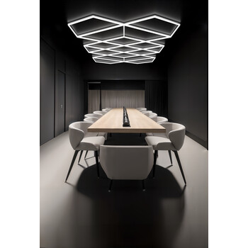VenCore - NeoPanel - Διακοσμητικό LED Φωτιστικό Πάνελ Οροφής Πολυγωνικού Σχεδιασμού με Εσωτερικά Μοτίβα - 413W 110-240V - Μ482.8 x Π279.6 x Υ2.5cm - Ψυχρό Λευκό 6500K