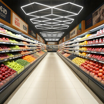 VenCore - NeoPanel - Διακοσμητικό LED Φωτιστικό Πάνελ Οροφής Πολυγωνικού Σχεδιασμού με Εσωτερικά Μοτίβα - 413W 110-240V - Μ482.8 x Π279.6 x Υ2.5cm - Ψυχρό Λευκό 6500K