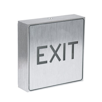 VenCore - Φωτιστικό Αλουμινίου LED Εξόδου EXIT - 1W AC 220-240V με Επαναφορτιζόμενη Μπαταρία - Μ11 x Π11 x Υ3cm - Πράσινο