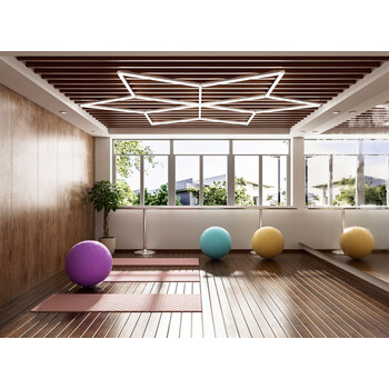 VenCore - FormaLux - Διακοσμητικό LED Φωτιστικό Πάνελ Οροφής Πολυγωνικού Σχεδιασμού με Εσωτερικά Μοτίβα - 155W 110-240V - Μ281.5 x Π243.9 x Υ2.5cm - Ψυχρό Λευκό 6500K