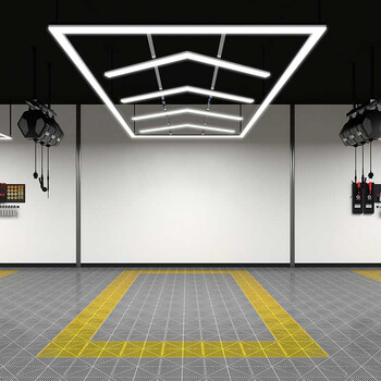 VenCore - QuadraGlow - Διακοσμητικό LED Φωτιστικό Πάνελ Οροφής Πολυγωνικού Σχεδιασμού με Εσωτερικά Μοτίβα - 725W 110-240V - Μ489.7 x Π254.3 x Υ8cm - Ψυχρό Λευκό 6500K