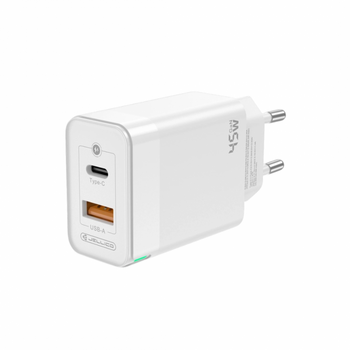 jager ΦΟΡΤΙΣΤΗΣ 45W FAST CHARGER - 1 ΘΥΡA USB - 1 ΘΥΡΕΣ TYPE C (C107)