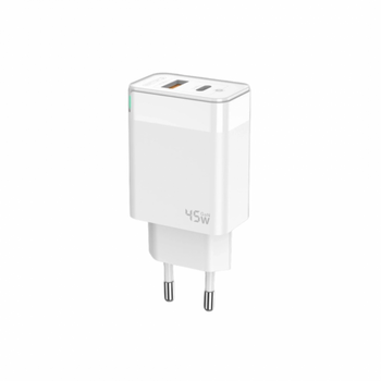 jager ΦΟΡΤΙΣΤΗΣ 45W FAST CHARGER - 1 ΘΥΡA USB - 1 ΘΥΡΕΣ TYPE C (C107)