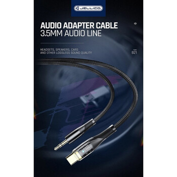 jager ΑΝΤΑΠΤΡΟΡΑΣ TYPE C  -JACK 3.5MM 1.2Μ (Β21)