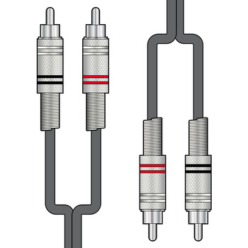Chord 2R-2R150 Καλώδιο Ήχου 2 x RCA  - 2 x RCA 1.5m (Τεμάχιο)