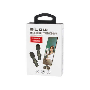 DM-33-070 . Ασύρματο μικρόφωνο πέτου USB-C Blow (2 τμχ)