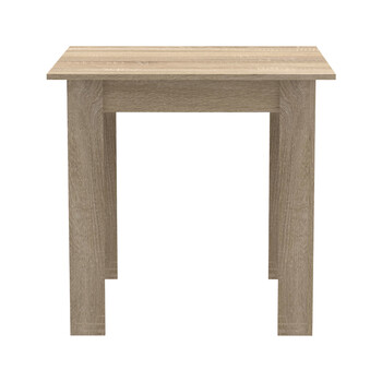 Τραπεζαρία Manka I-Bella pakoworld σετ 3τεμ σε sonoma απόχρωση 80x80x77εκ