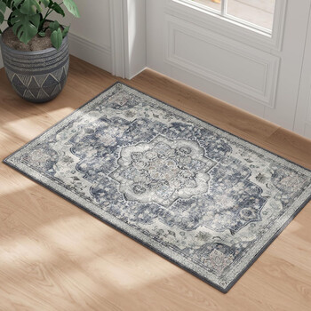 SONGMICS HOME Χαλί 60x90 εκ., Αντιολισθητικό, Πλενόμενο, Παραδοσιακό Vintage Στυλ&nbsp
