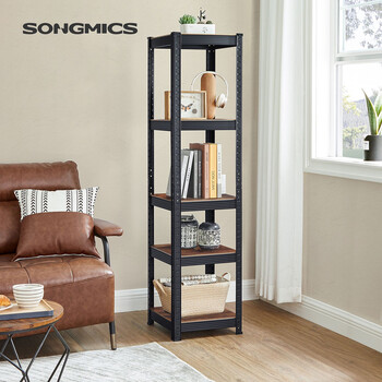 Ράφι SONGMICS, 37x37x150 cm, 400 kg, Ρουστίκ Καφέ/Μαύρο GLR037B01&nbsp