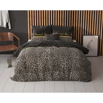 Παπλωματοθήκη  Elegance Eternal Love  200 x 220cm Χρώματος Μαύρο SLEEPTIME 8720578061426