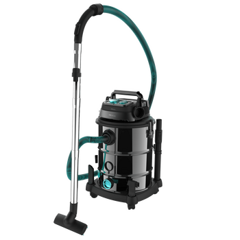 CECOTEC  Σκούπα Conga Rockstar Wet & Dry Steel Pro για Στερεά και Υγρά, Μεταλλική, 30L, 1600W, με Πρίζα Εργαλείων και Αξεσουάρ Καθαρισμού  CEC-08572