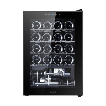 CECOTEC  Συντηρητής Κρασιών Bolero GrandSommelier 2050 με Συμπιεστή, Χωρητικότητα 20 Φιαλών, Ρυθμιζόμενη Θερμοκρασία 5-18ºC και Οθόνη Αφής Ελέγχου  CEC-00122