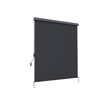 SONGMICS Κάθετο Ρολό Σκίασης-Τέντα 2.5 x 1.6 m. με αναδιπλούμενη κασέτα Γκρι, ,GSA165GY 