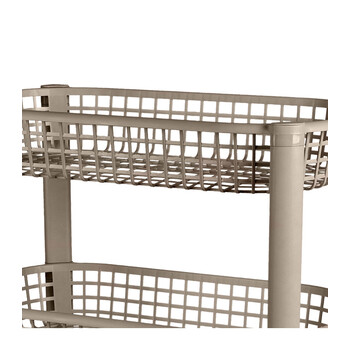 Καρότσι Κουζίνας 3 Επιπέδων 59 x 46,5 x 26 cm Γκρι Ανοιχτό Urban Living 51064