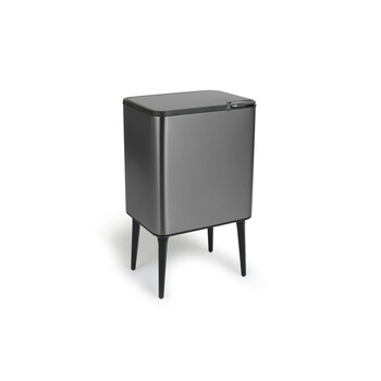 Κάδος Απορριμμάτων Push Bin 36L 48 x 38 x 54,5 cm - Μεταλλικό Γκρι 8720604888034 Umuzi Cleaning