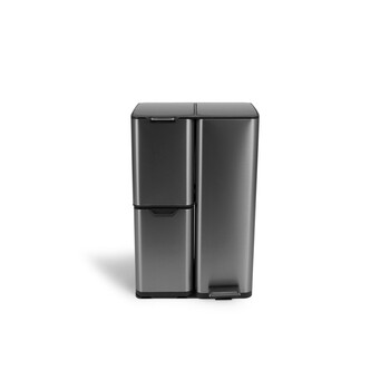 Κάδος Απορριμμάτων Soft Close 3 Θέσεων 60L - Μεταλλικό Γκρι  8720604888010 Umuzi Cleaning
