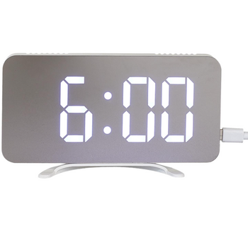 Ρολόι Ξυπνητήρι με Οθόνη LED  καθρέφτη RGB  15,8 x 1,3 x 7,8 cm HT0122 Be Mix