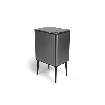 Κάδος Απορριμμάτων Push Bin 36L 48 x 38 x 54,5 cm - Μεταλλικό Γκρι 8720604888034 Umuzi Cleaning