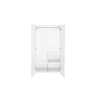 Δίφυλλη Ντουλάπα Marius 80 x 48 x 167 cm Λευκό 30130344+30130345 Idomya