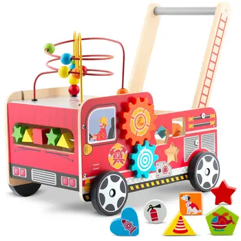 Ξύλινο Περπατούρα Πυροσβεστικό Όχημα RK-873 Ricokids