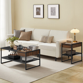 Βοηθητικό Τραπεζάκι 55x35x55cm Μαύρο LET820B43 VASAGLE