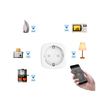 Πρίζα Smart WiFi με Χρονοδιακόπτη 16A – Συμβατή με Alexa & Google Assistant 5907451341841 Verk Group