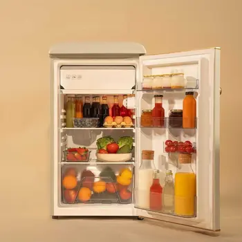 Ρετρό Μίνι Ψυγείο 95L με Κατάψυξη Icebox & Ρυθμιζόμενη Θερμοκρασία Μπεζ CEC-00259 Cecotec