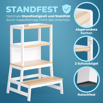 Spielwerk Πύργος Μάθησης Barn Λευκό/Φυσικό Πεύκο 93x51x50εκ 109556 Spielwerk Πύργος Μάθησης Barn Λευκό/Φυσικό Πεύκο 93x51x50εκ 109556