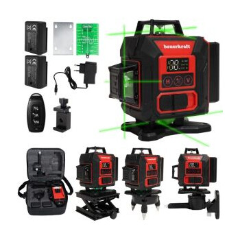 Multistore Επίπεδο laser επιπέδου πράσινο σταυροειδές laser 360° 4D 16 γραμμών H-047