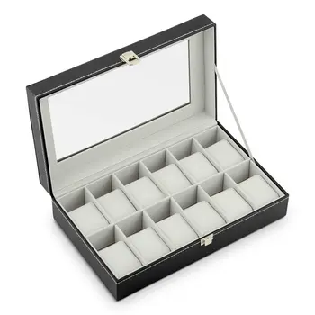Massido Κουτί για 12 ρολόγια MS-710 μαύρο-μπεζ MS-710-Black-Beige