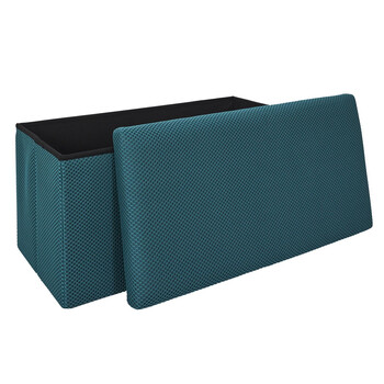 Home Deco Factory Πτυσσόμενο Μπλε Κουτί Αποθήκευσης ATOME 76 x 38 x 38 HD0467